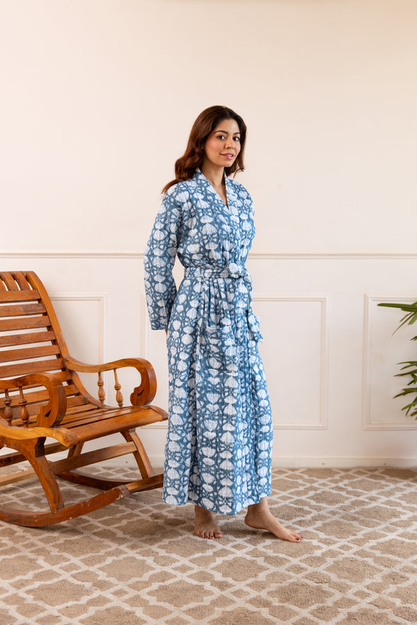 Luxury Quilted Cotton Robes HappyCabbageLondon Luxury Quilted Cotton Robes HappyCabbageLondon