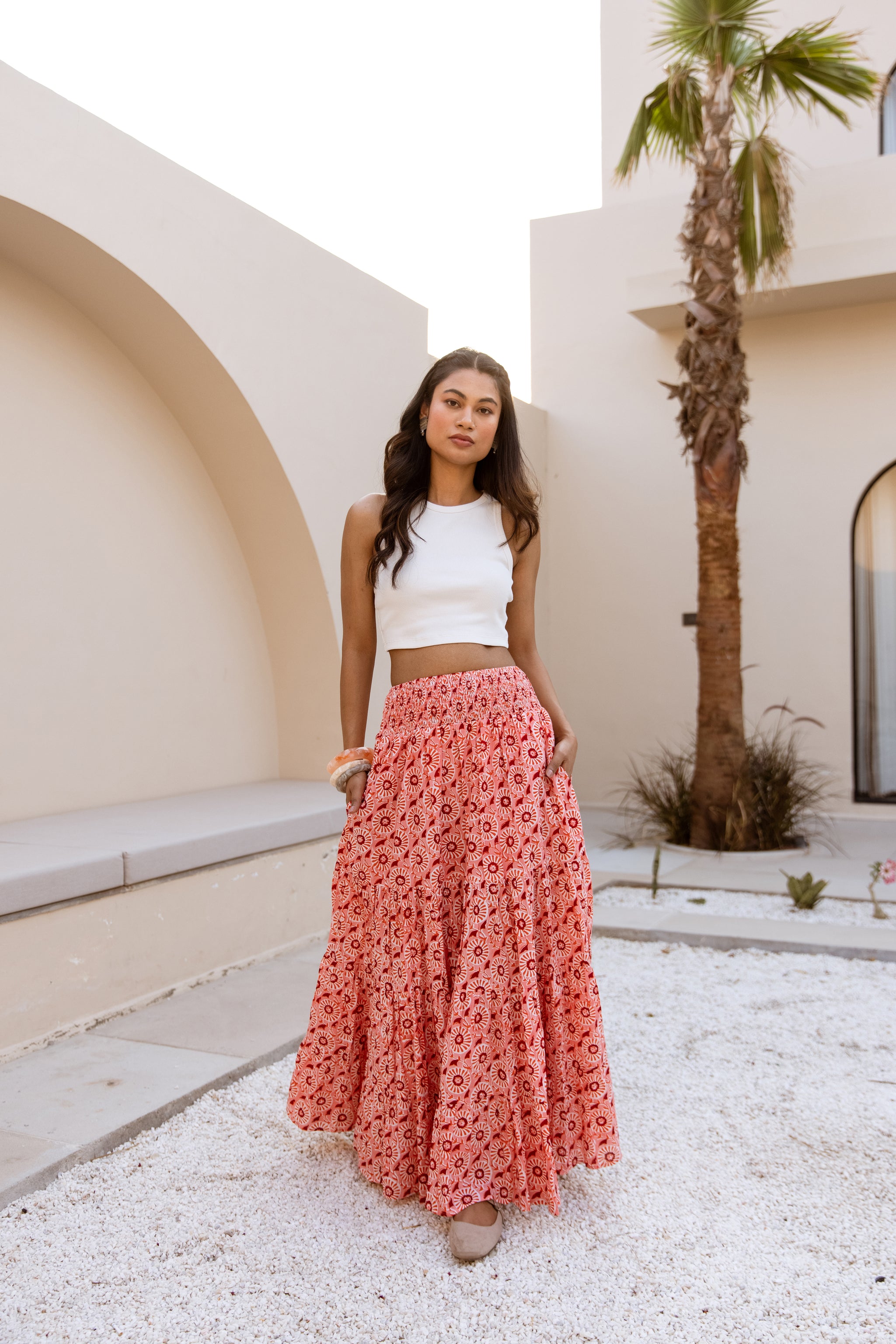 Pia Skirt in Bellis Rainbow