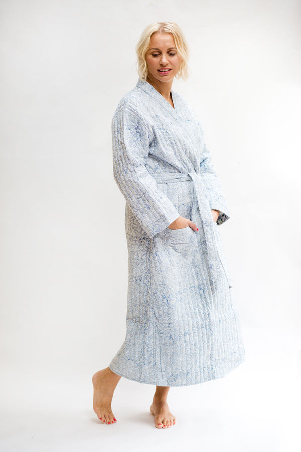 Cotton Printed Block Print Dressing Gown, Full Sleeve at Rs 1350/piece in  Jaipur
