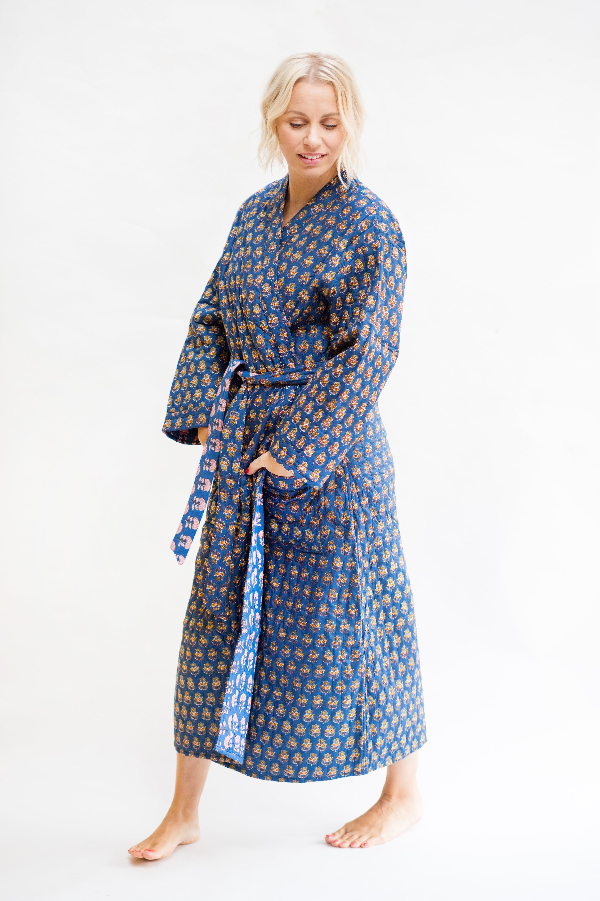 Quilt Robe Luxury Quilted Cotton Robes– HappyCabbageLondon