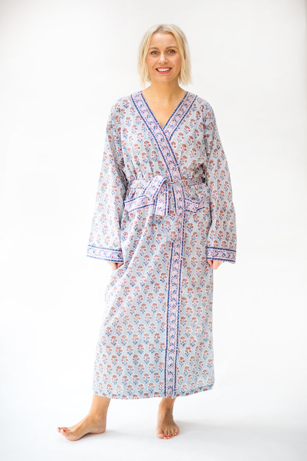 Longer Length Pure Cotton Dressing Gown | M&S US
