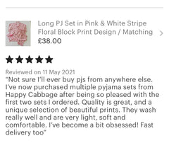 Block print pyjamas review
