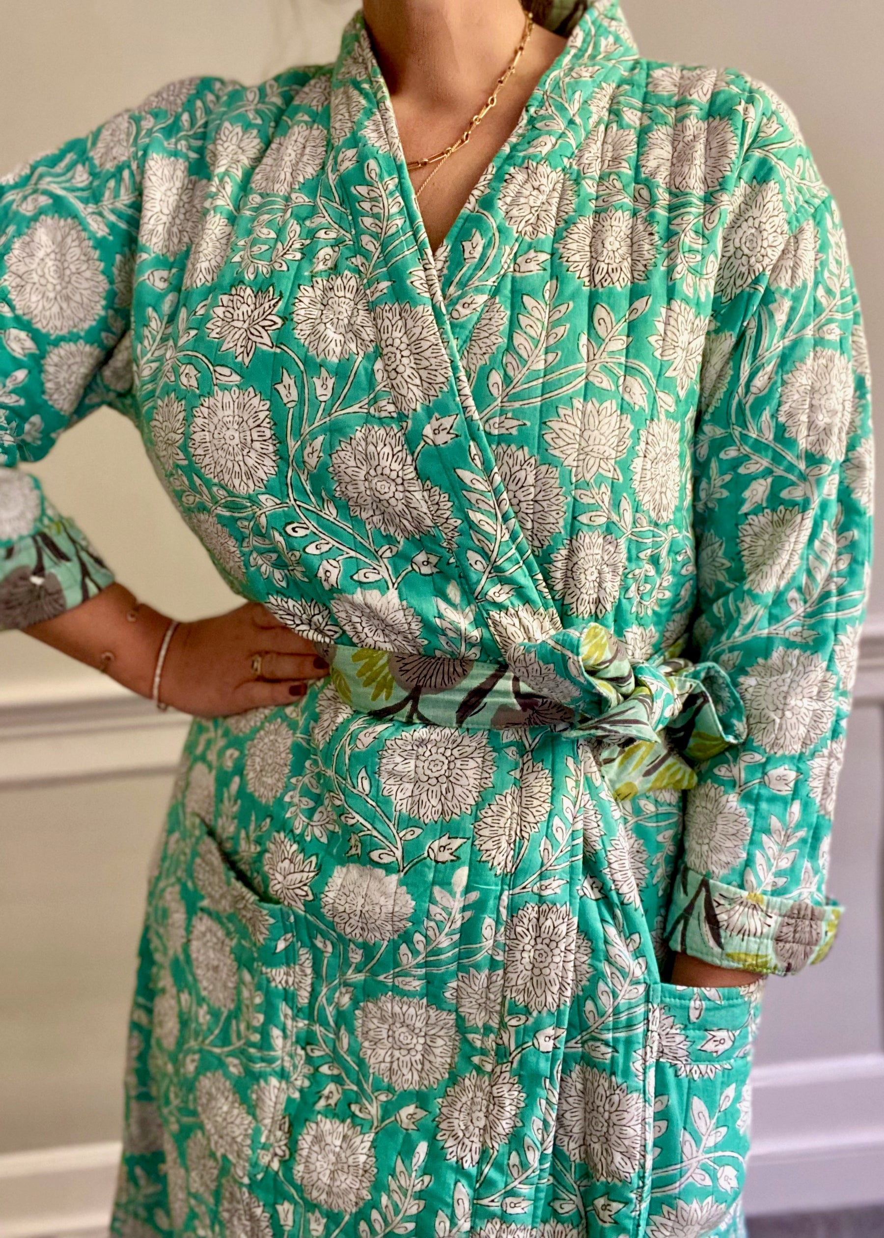 Luxury Quilted Cotton Robes– HappyCabbageLondon