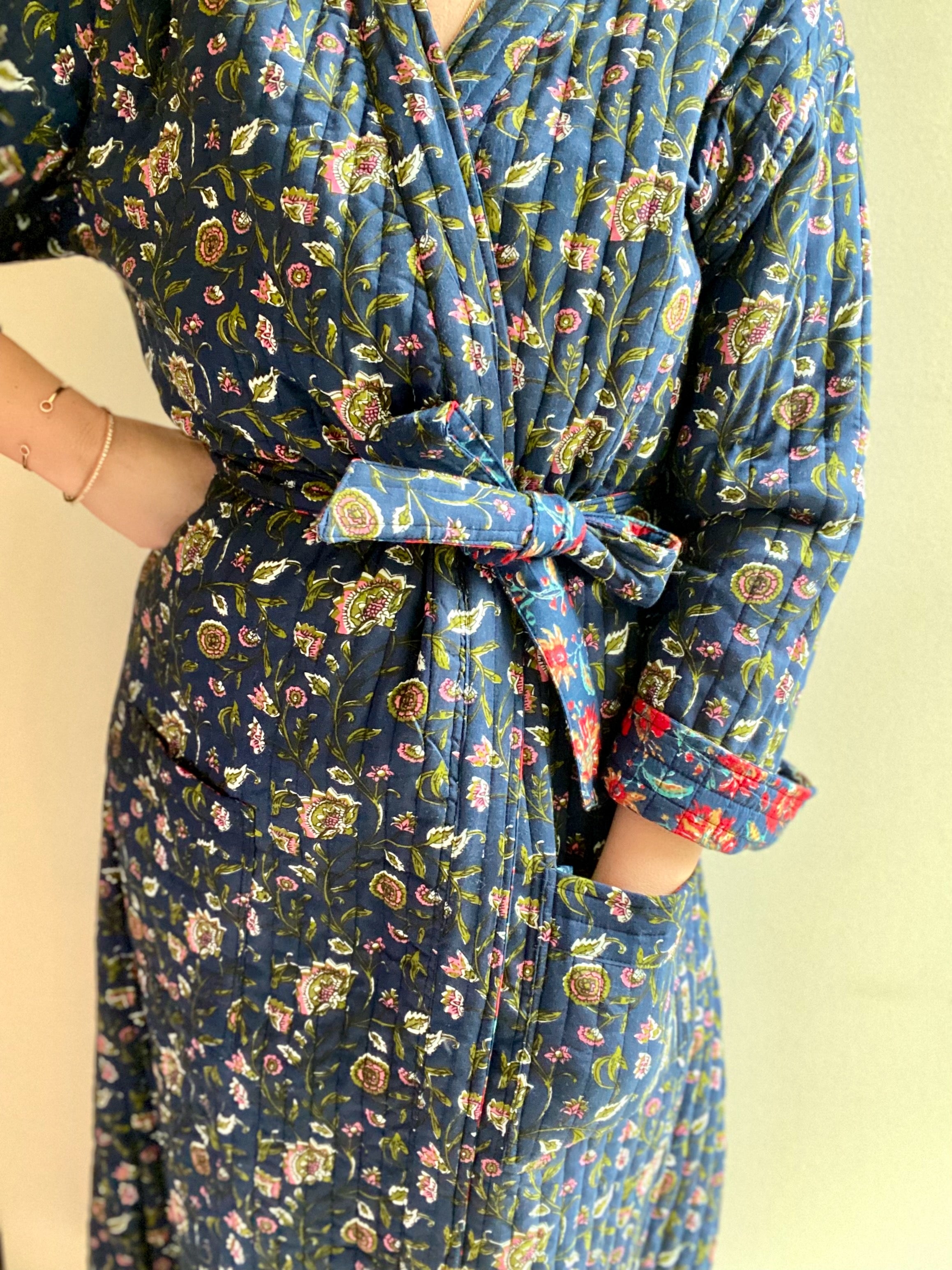 Luxury Quilted Cotton Robes HappyCabbageLondon